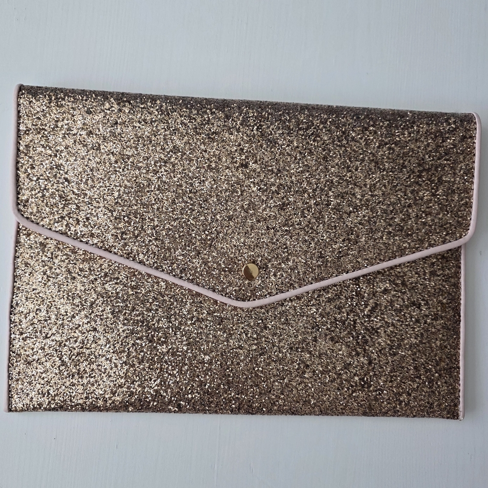 A New Day - Envelope Purse - Sparkly Pink